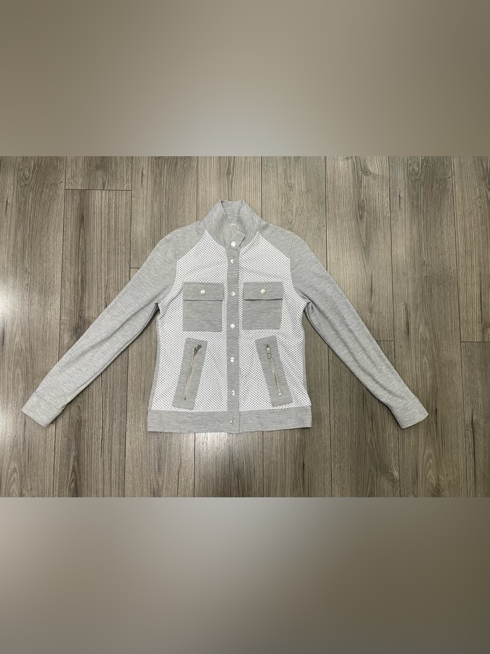 ANATOMIE Mesh Buddha Snap Travel Jacket Pockets Size Medium
